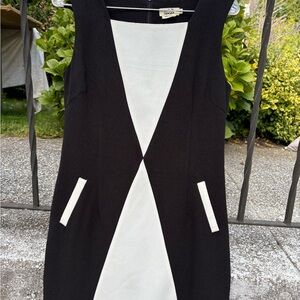 Molly Bracken Black and White Midi Dress
